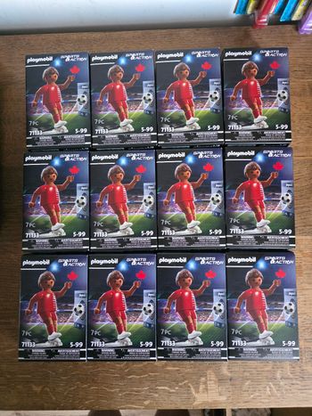 Lot de 12 playmobil joueur de foot neuf 
