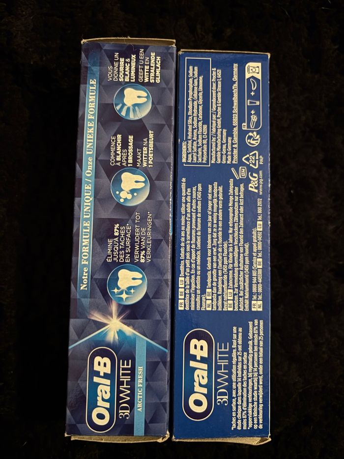 2 Dentifrice Oral B 3D White - photo numéro 3