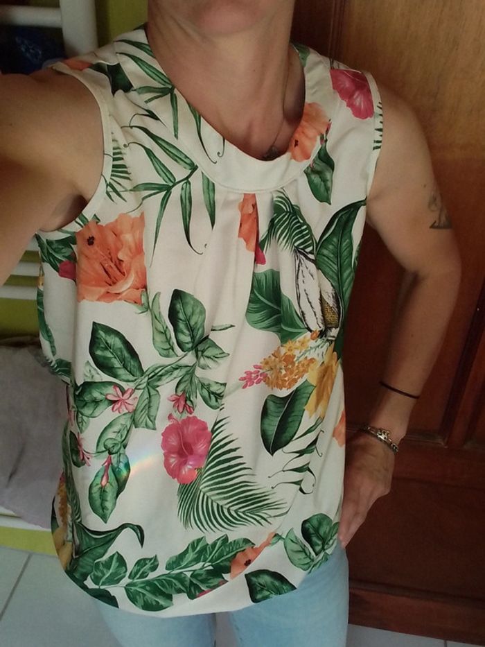 Blouse débardeur femme Motif floral