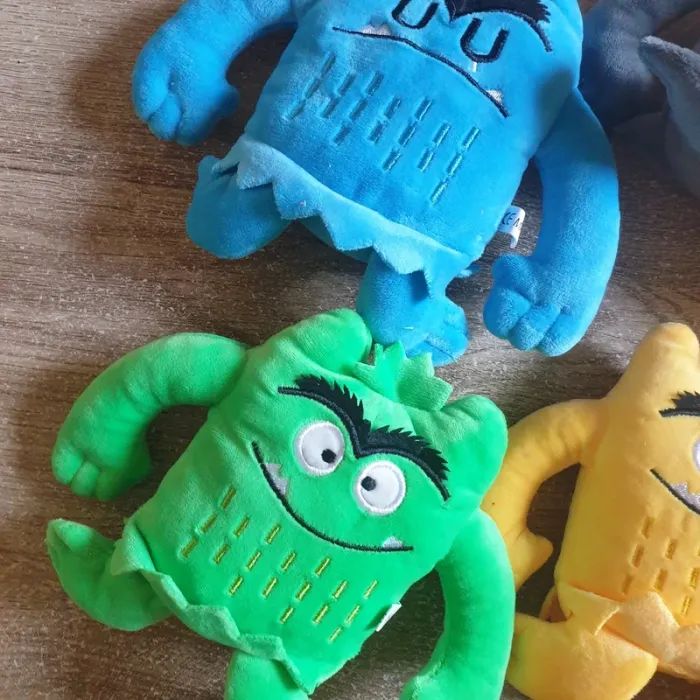 ⭐ Lot de 6 peluches monstres la couleur des émotions #emyfleury_doudous - photo numéro 2