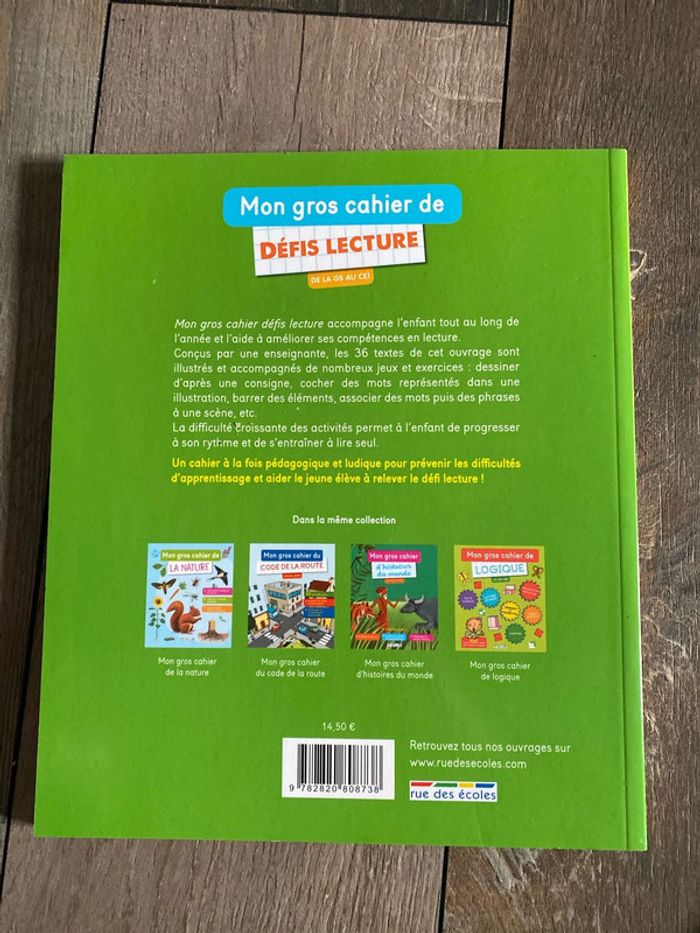 Livre Mon gris cahier de défis lecture Gs au CE1 - photo numéro 2
