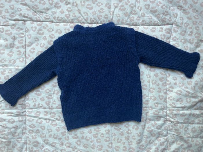 Pull bébé Kiabi bleu électrique 6 mois - photo numéro 3