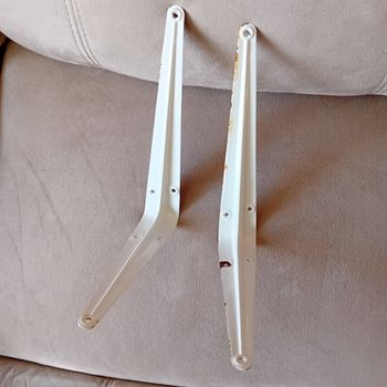 Faby27800 Equerres d'angle x 2 - 200 x 150 mm - couleur : blanc