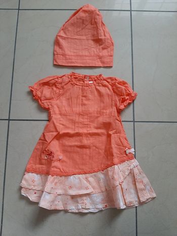 Ensemble robe + bandana 12 mois