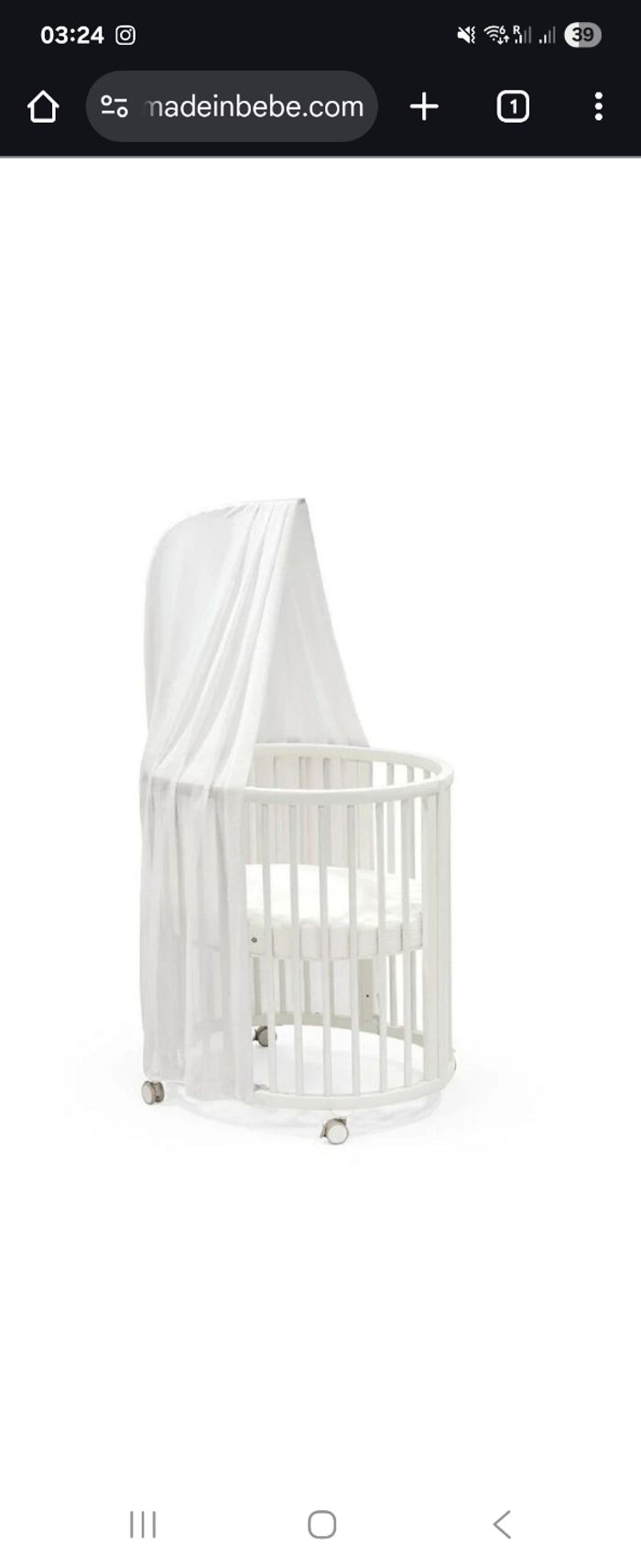 Stokke  Sleepy V3 vend flèche de lit, voile, tour de lit et matelas miniV3