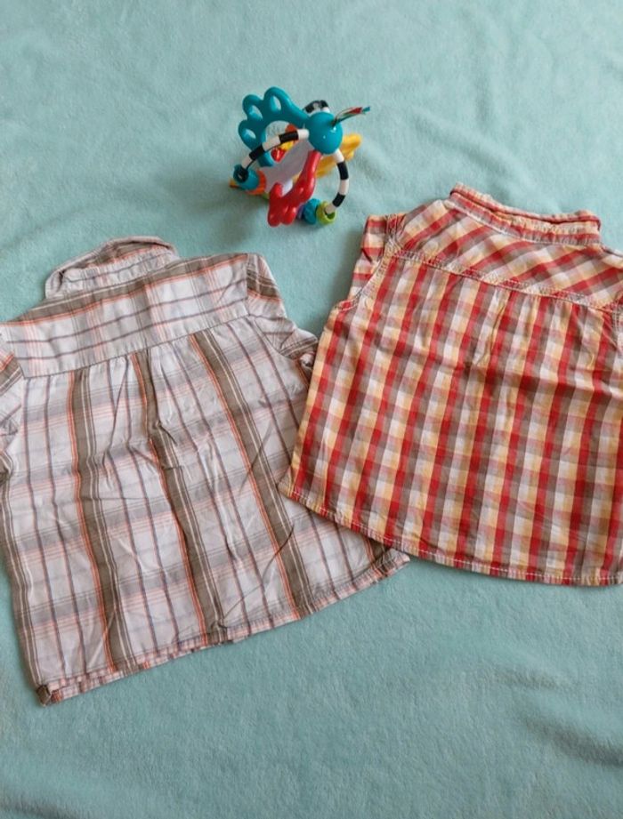 Lot de 2 chemises taille 12 mois - photo numéro 2