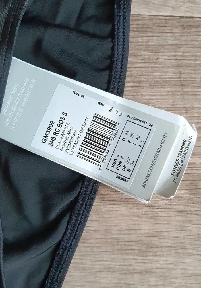 Maillot de bain Adidas taille 36 neuf - photo numéro 2