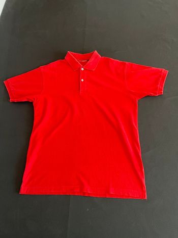 Polo rouge Lotto brodé