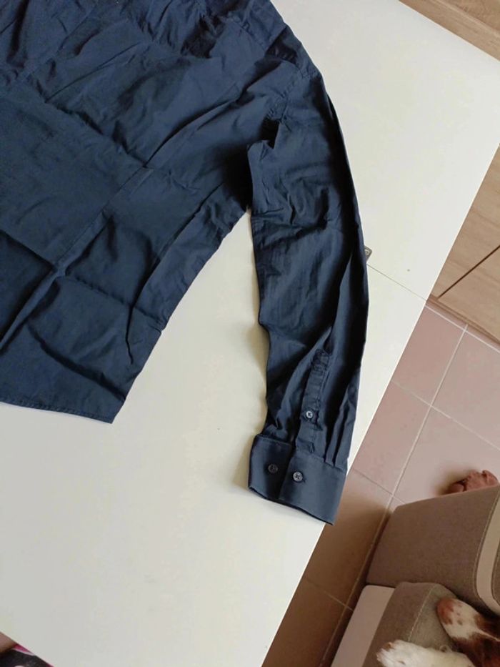 Chemise manches longues brice taille L easy slim stretch noir - photo numéro 7