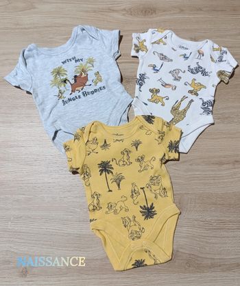 Lot bodies manches courtes