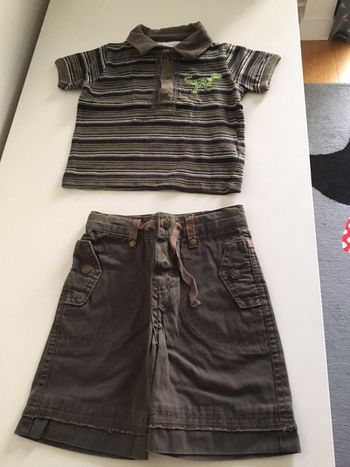 Ensemble garçon tshirt short Miracle of love 9 mois