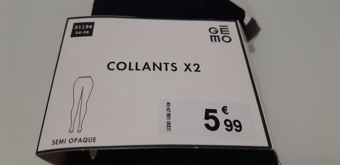 Collant semi-opaque enfant  taille 31-34 neuf - photo numéro 4