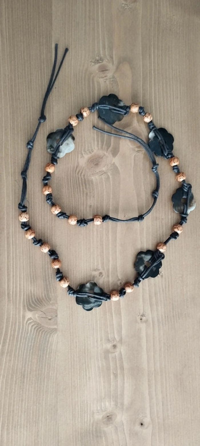 Ceinture avec fleurs en nacre