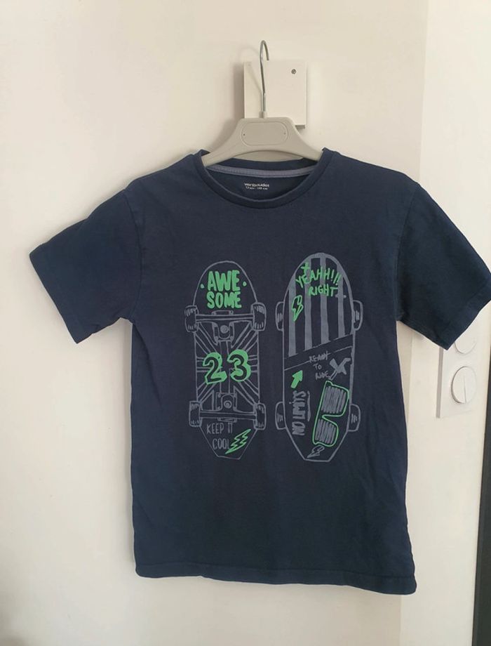 T-shirt skate 100% coton. 12ans