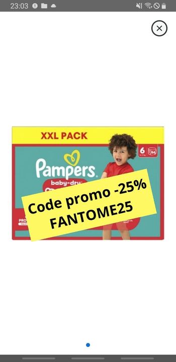 Pampers maxi pack Taille 6