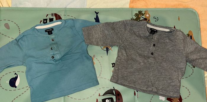 Lot 9 t-shirts manches longues taille 3 mois - photo numéro 7