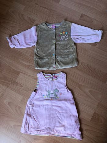 Bel ensemble chaud Orchestra T. 12 mois/74 cm fille TBE