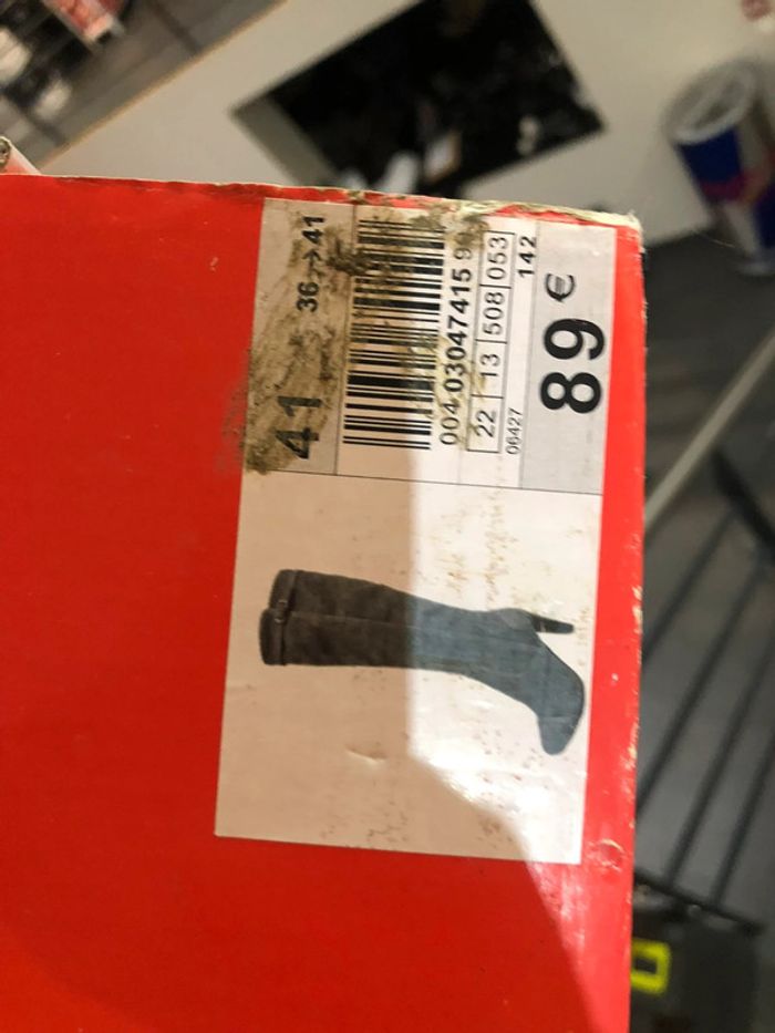 Bottes nubuck gris 41 naf naf - photo numéro 7