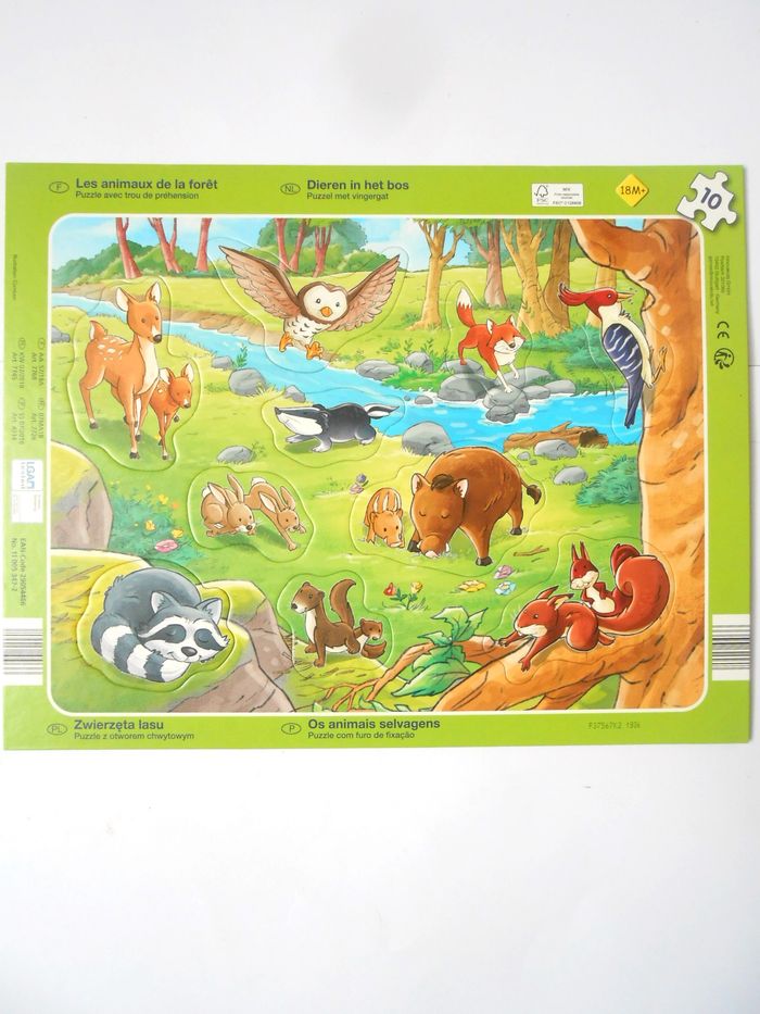 Lot de 2 puzzles animaux 18 mois - photo numéro 2