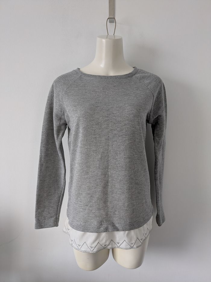 Sweat gris brillant pull - Promod - taille M - photo numéro 1