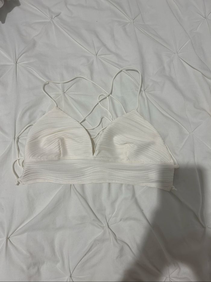 Top blanc dos nu
