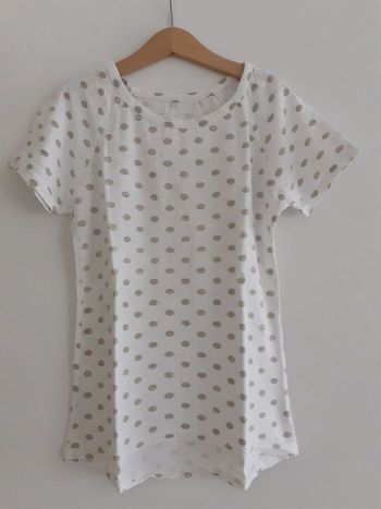 T-shirt fille été 10 ans blanc