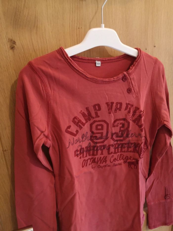 T-shirt en rouge Captain Tortue 8 ans - photo numéro 3