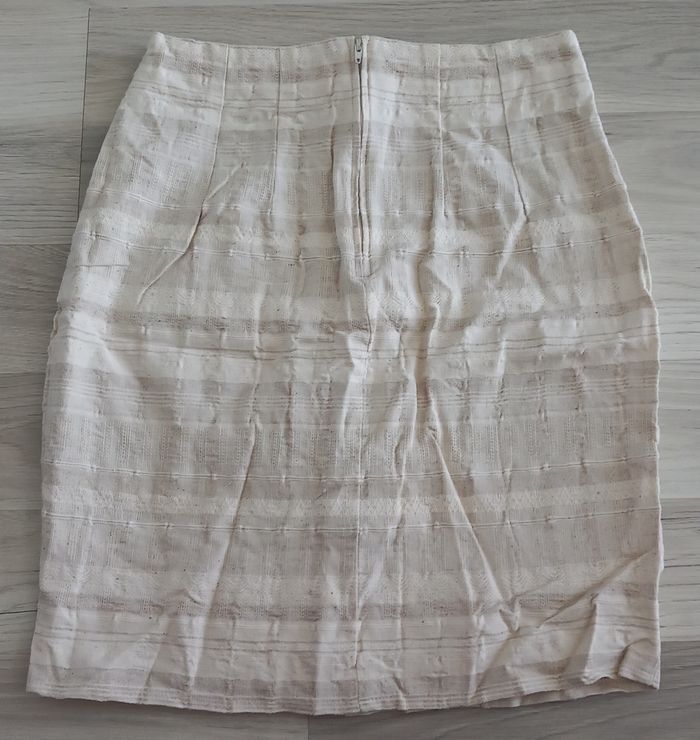 Jupe courte crème Pimkie taille 38 - photo numéro 7