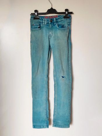 Pantalon jean turquoise Boys Adventure  - 7 ans