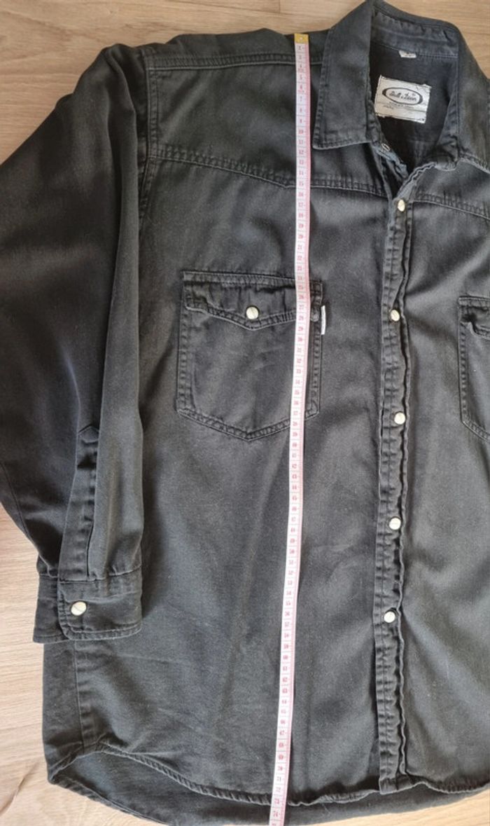 Chemise en jean noir Homme Taille M Scott & Dixon - photo numéro 6