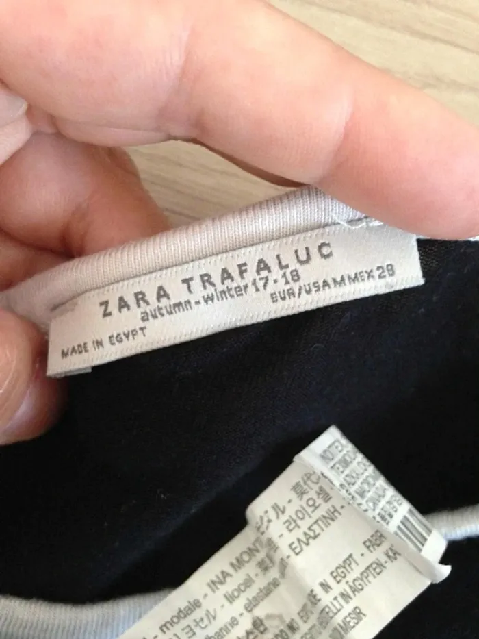 Thsirt manches courtes col rond 38 Zara Trafaluc - photo numéro 7