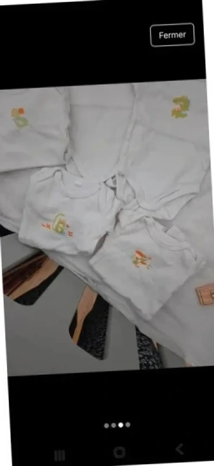 Lot 5 body bébé manches longues taille 56 cm mixte garçon fille 🥰 - photo numéro 3