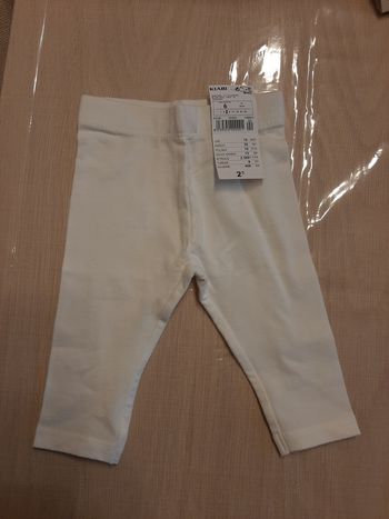 Legging Blanc neuf Kiabi 6 mois