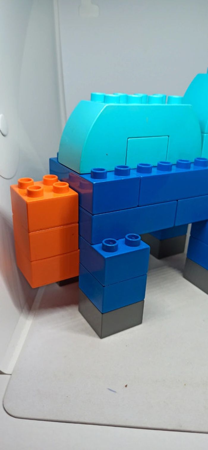Éléphant en briques lego duplo - photo numéro 9