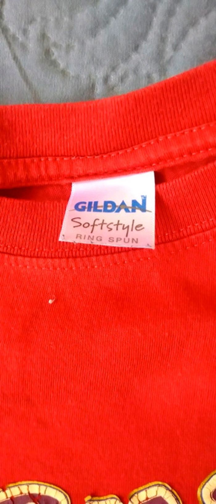 Tee shirt thème Paris rouge fille M 12 ans gildan - photo numéro 7