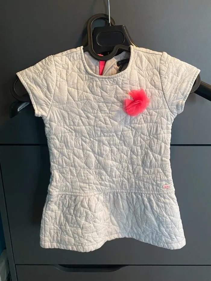 Robe fille IKKS gris argenté