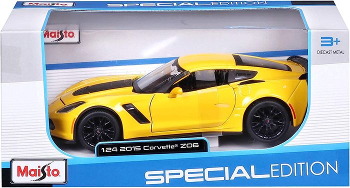MAISTO Voiture Chevrolet Corvette Z06 2015 jaune 1:24 31133