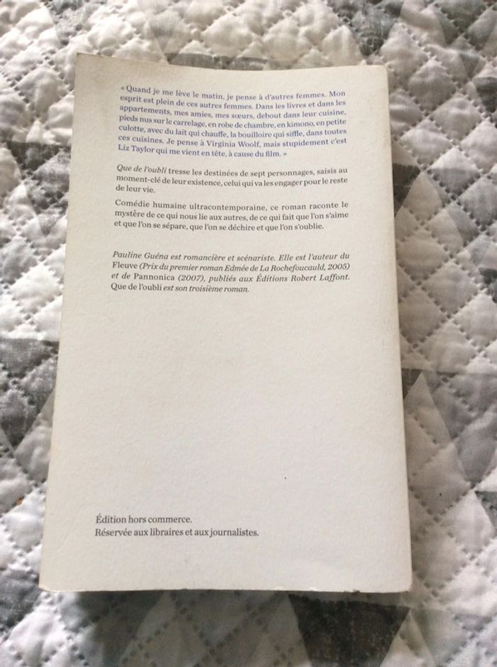 #que de l’oubli Pauline Guéna - photo numéro 4