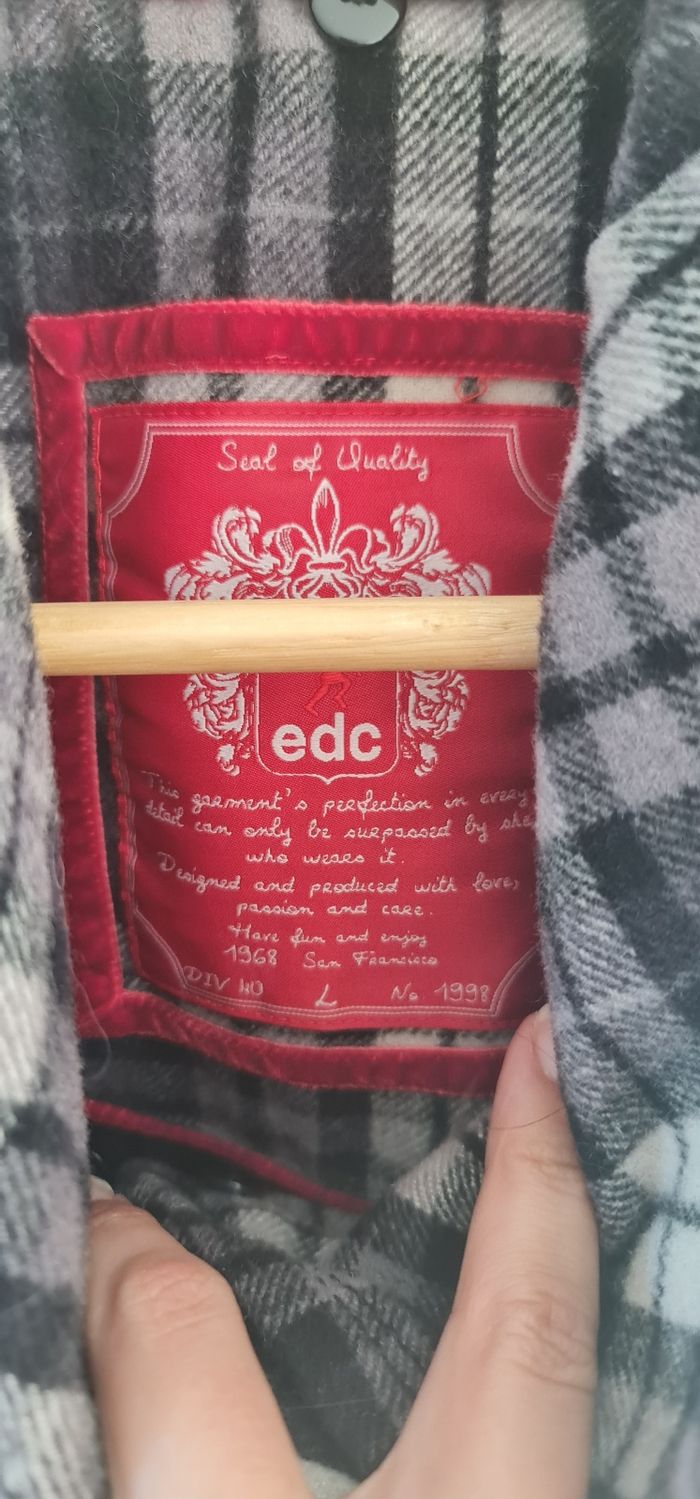 Manteau Edc by esprit taille 40 L carreaux - photo numéro 2