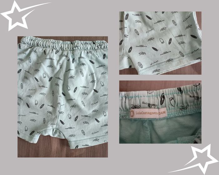 Lot de 2 shorts Lulu Castagnette 24 mois - photo numéro 3
