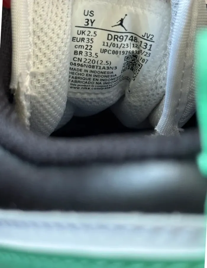 Air Jordan 1 Low - Green Glow - photo numéro 6