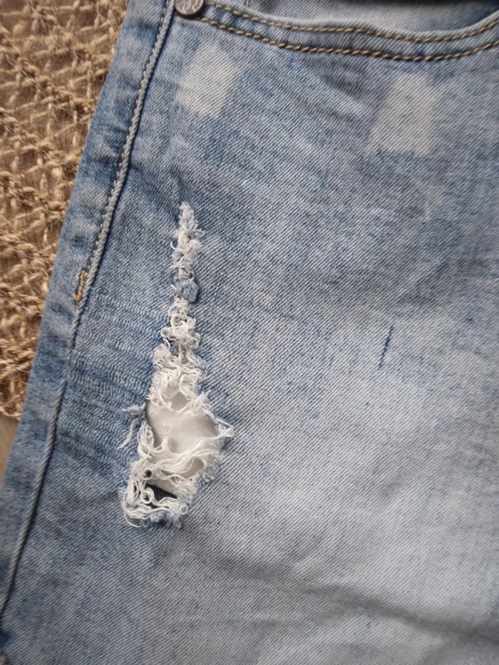 🌸Jean bleu ciel texturé S🌸 - photo numéro 4