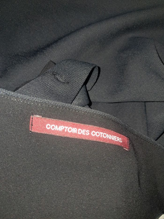 Comptoir des cotonniers combinaison pantalon noir classe et habillée T.36 - photo numéro 11