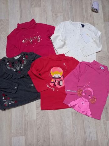 Lot de 5 hauts à manches longues