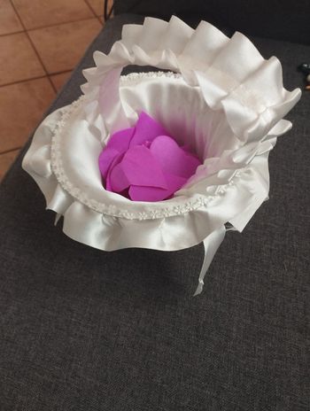 Panier mariage avec cœur en papier
