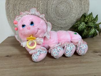 Vintage peluche mille pattes rose sucette lots a lots a legggggs