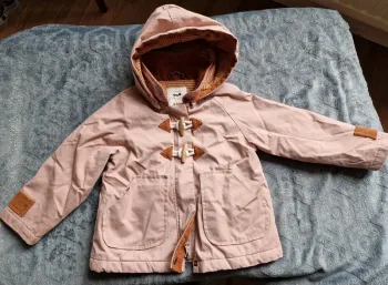 Parka veste rose pâle 3 ans  Cyrillus