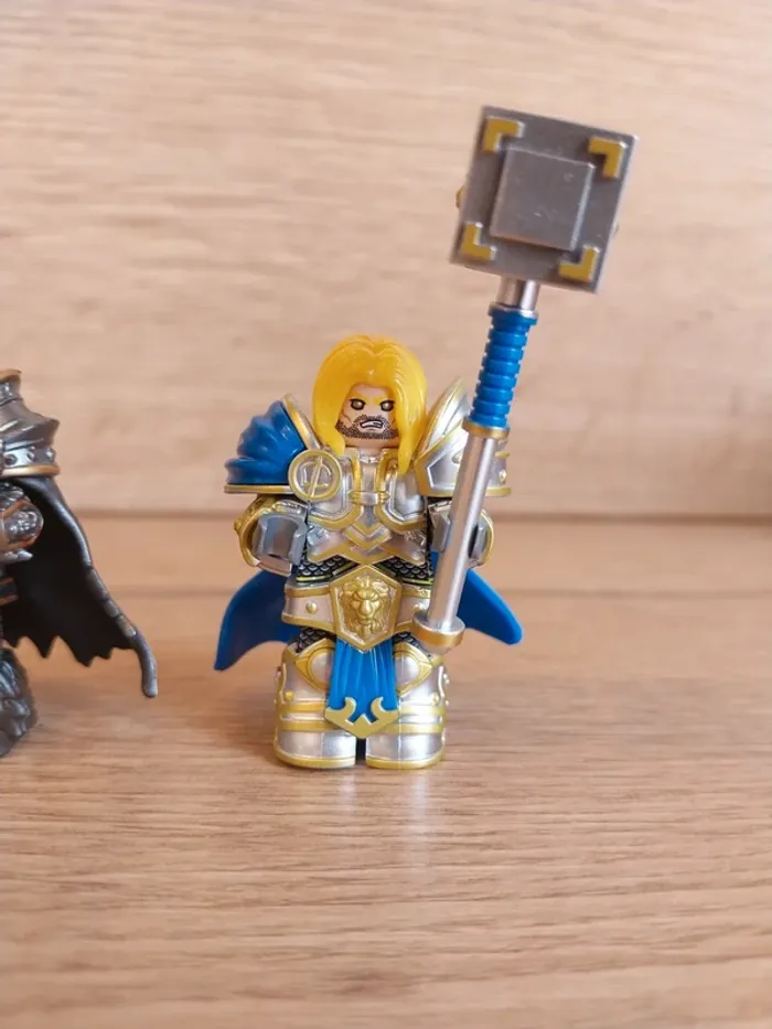 Figurines type lego Arthas et Le Roi Liche Warcraft - photo numéro 2