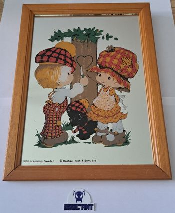 Ancien cadre miroir Raphael Tuck and Sons 1980