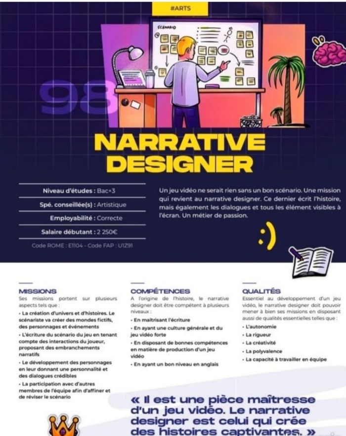 📚 Ouvrage Guide des métiers du jeu vidéo NEUF - photo numéro 6